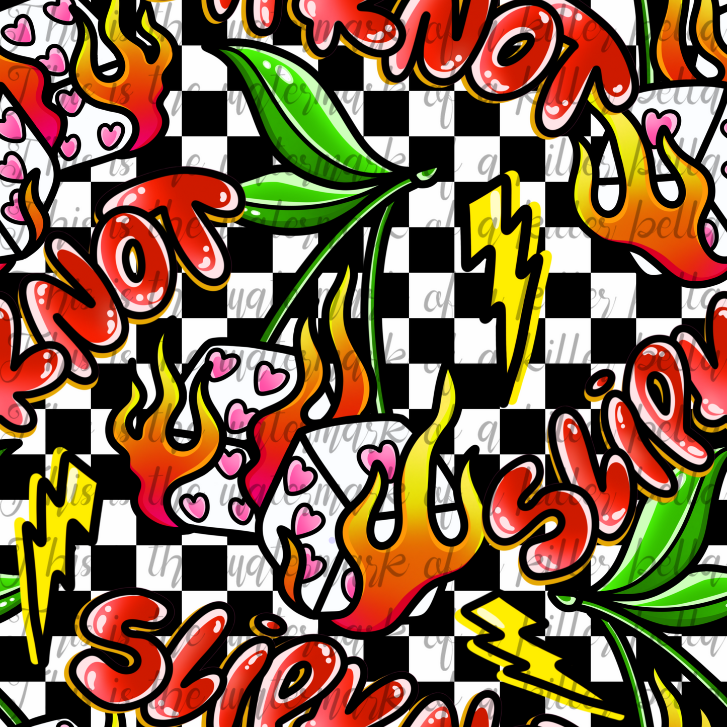 Flame Dice Seamless File