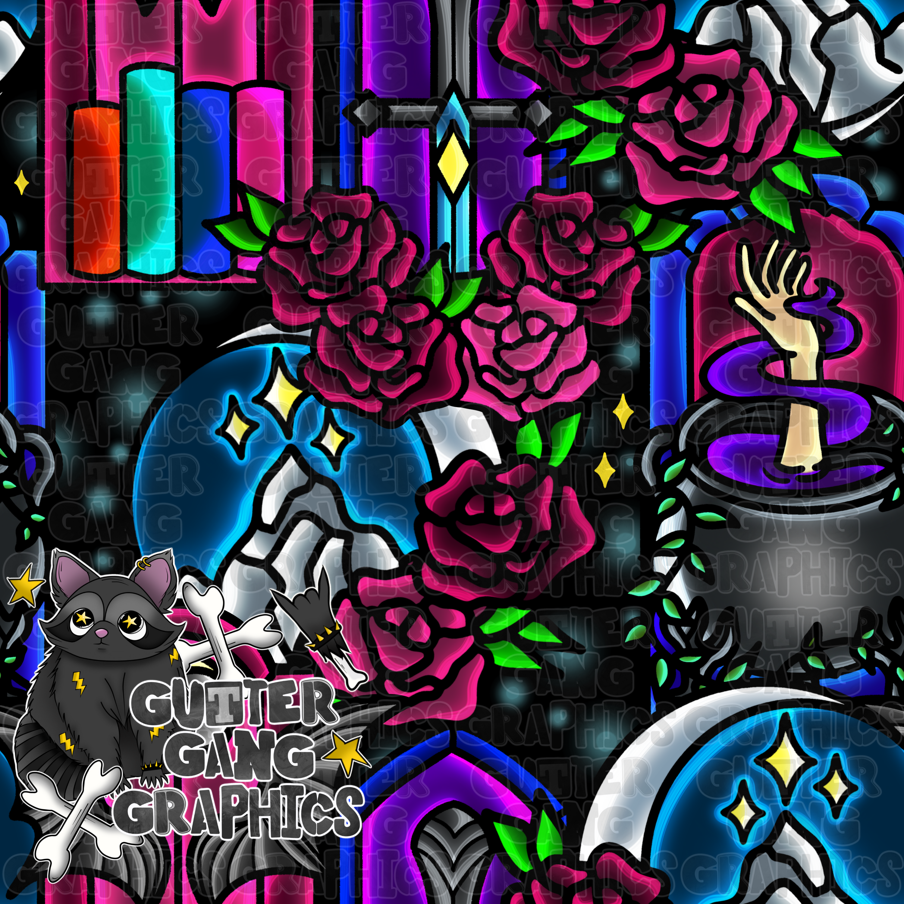 Stained Glass Aco-babe Seamless File