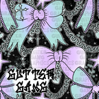 Turquoise & Periwinkle Trendy Ghoul Seamless File