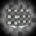 Grunge Checkerboard Yoga Shorts