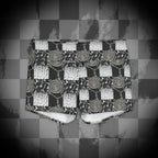 Grunge Checkerboard Yoga Shorts
