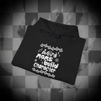 Weird moms build character Unisex Heavy Blend™ Hooded Sweatshirt
