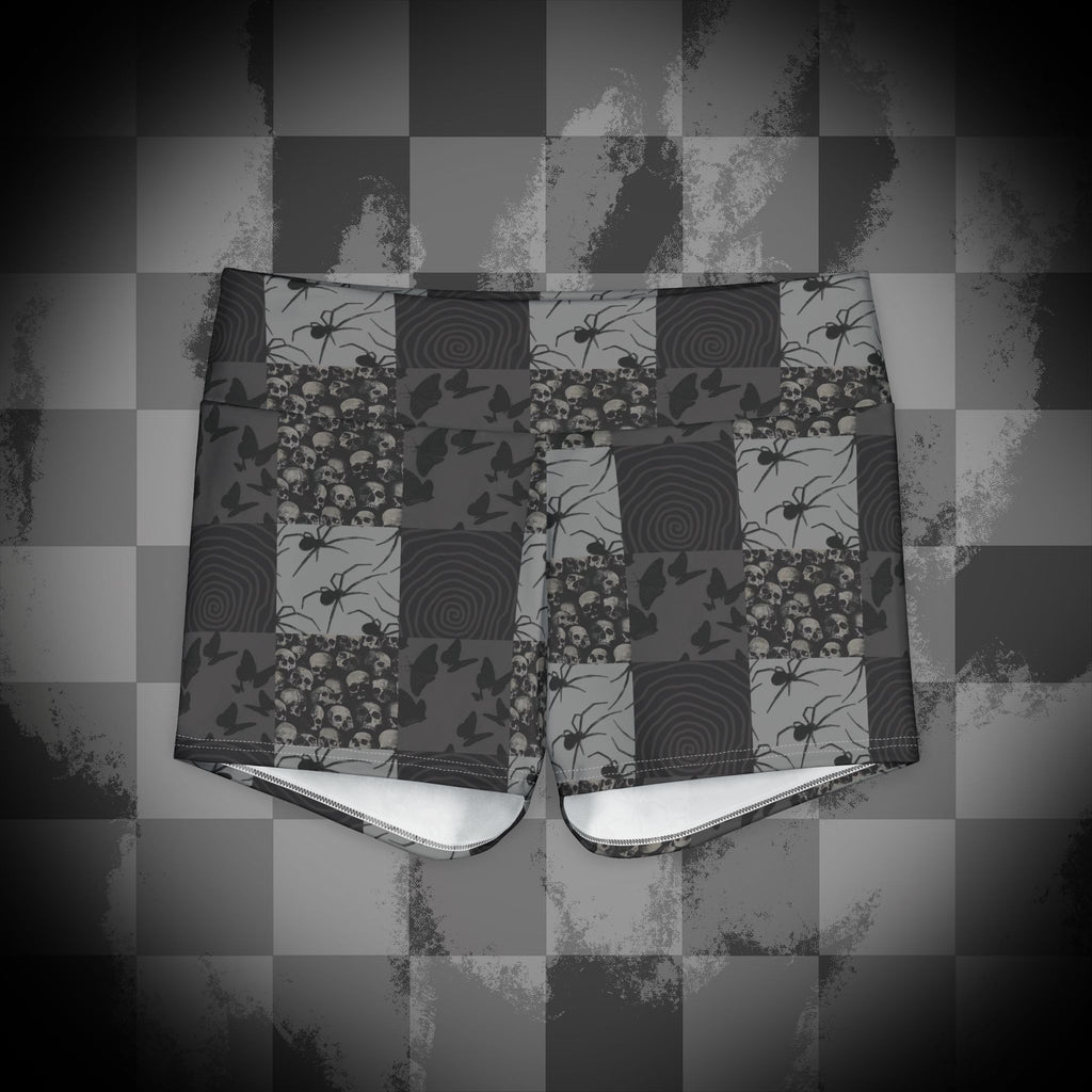 Creepy Grunge Yoga Shorts