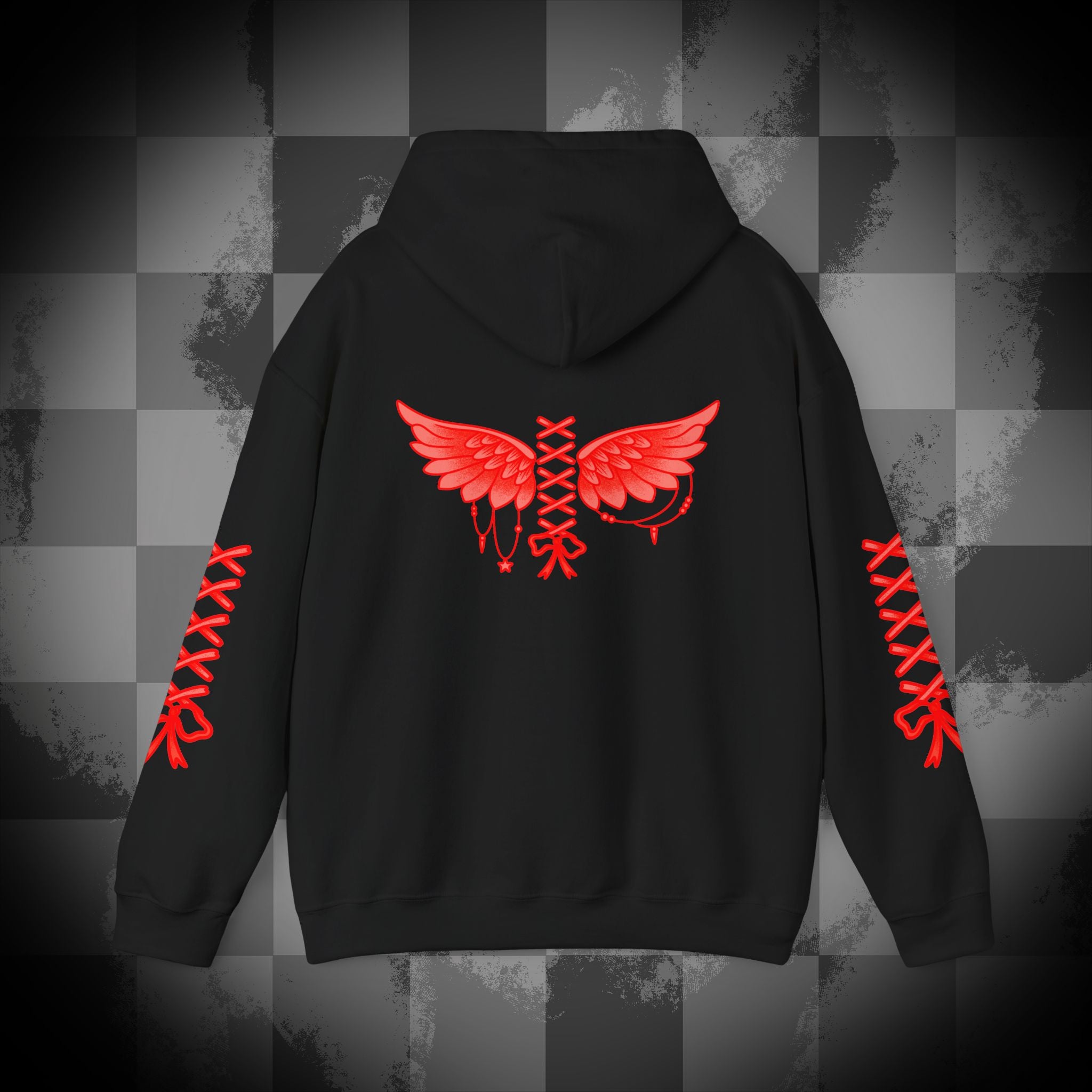 Laced up angel Unisex Heavy Blend™ Hooded Sweatshirt