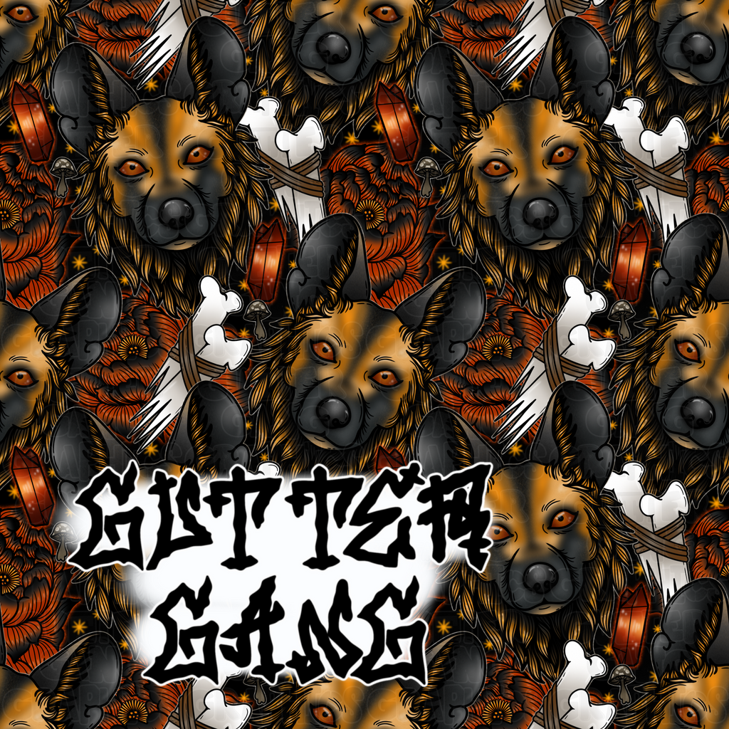 African Painted Dog Seamless File