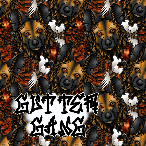 African Painted Dog Seamless File