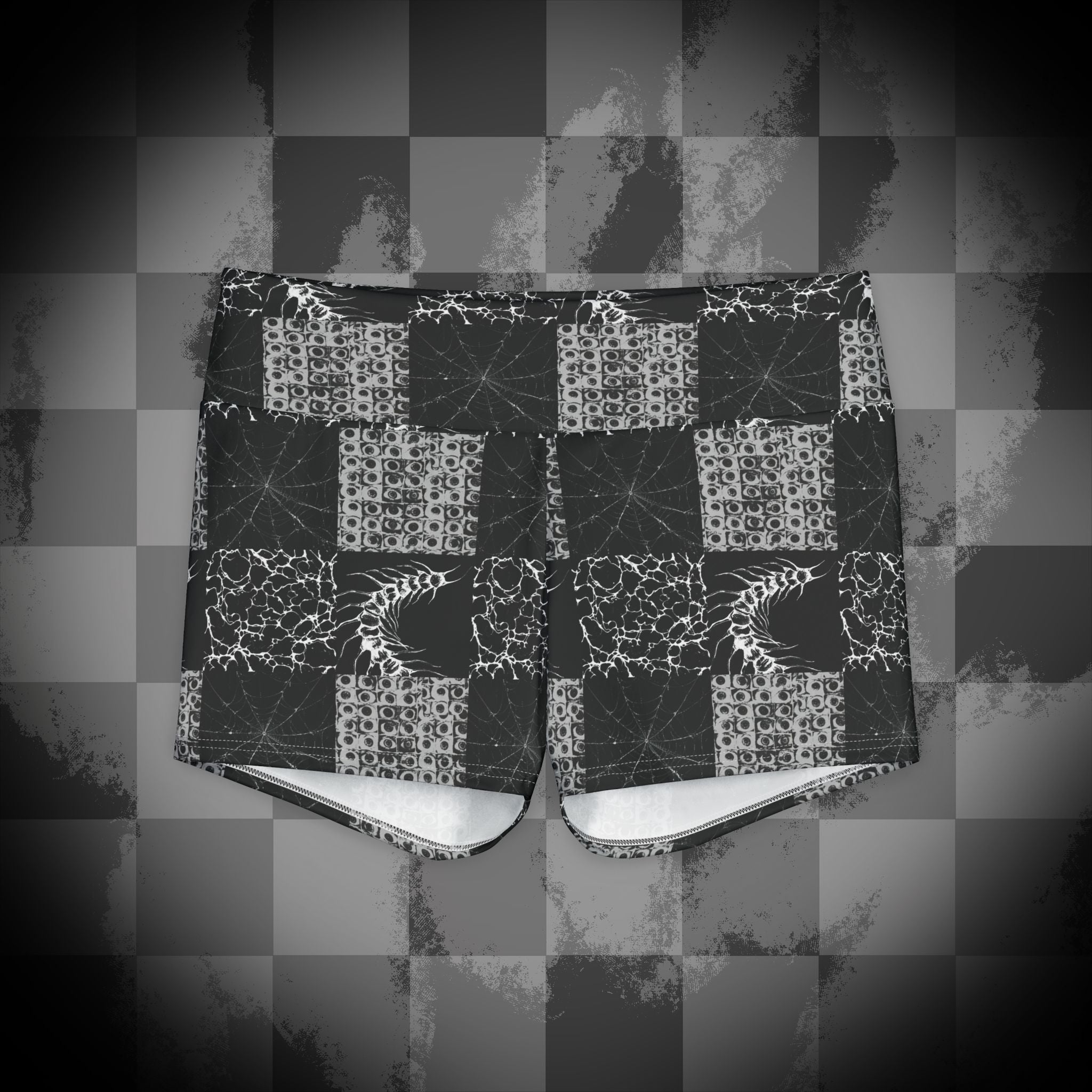 Grunge Centipede Yoga Shorts