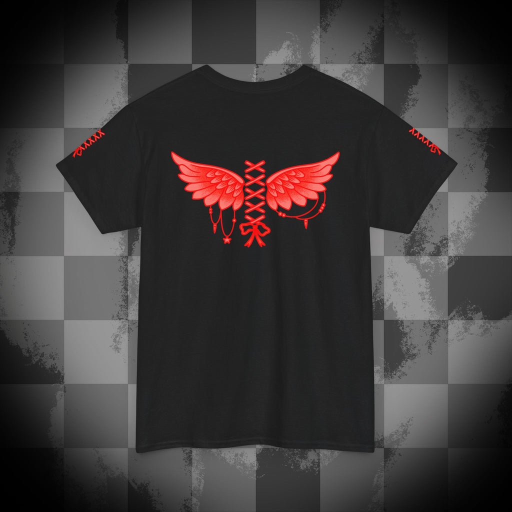 Laced up angel Unisex Heavy Cotton Tee