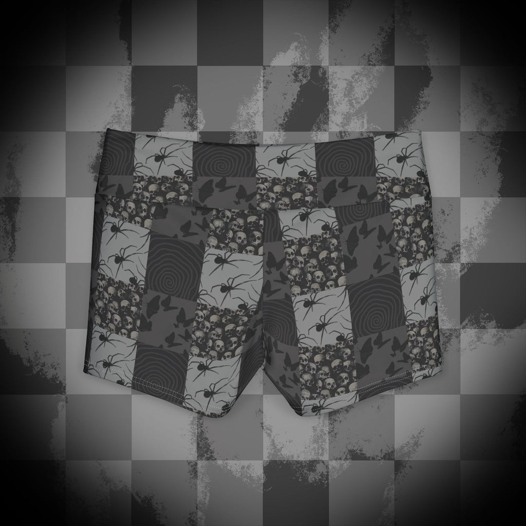 Creepy Grunge Yoga Shorts