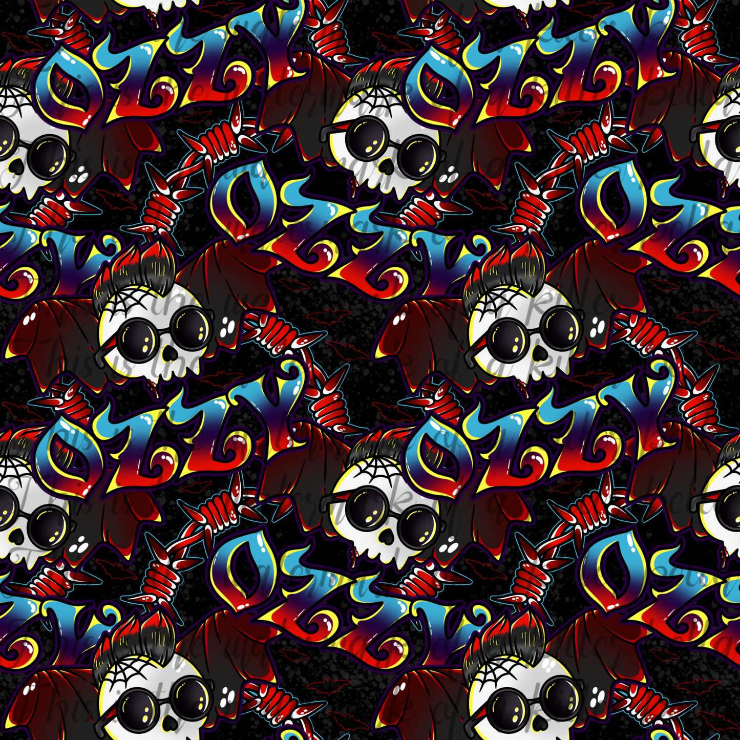 Bat Boy Ozzy Seamless File