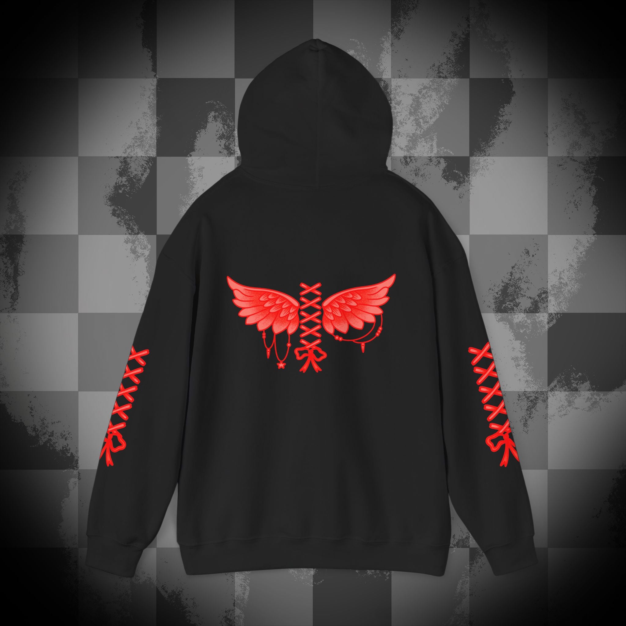 Laced up angel Unisex Heavy Blend™ Hooded Sweatshirt