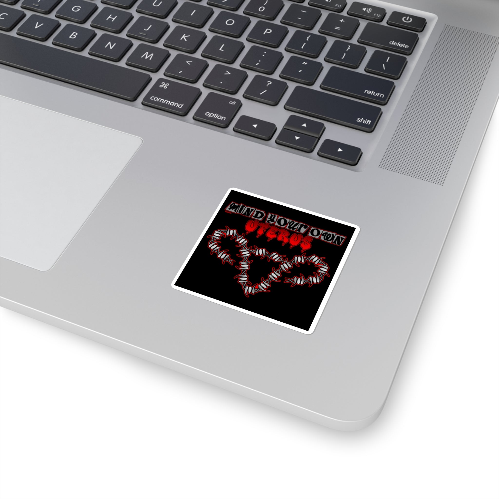 Mind your own uterus Square Sticker