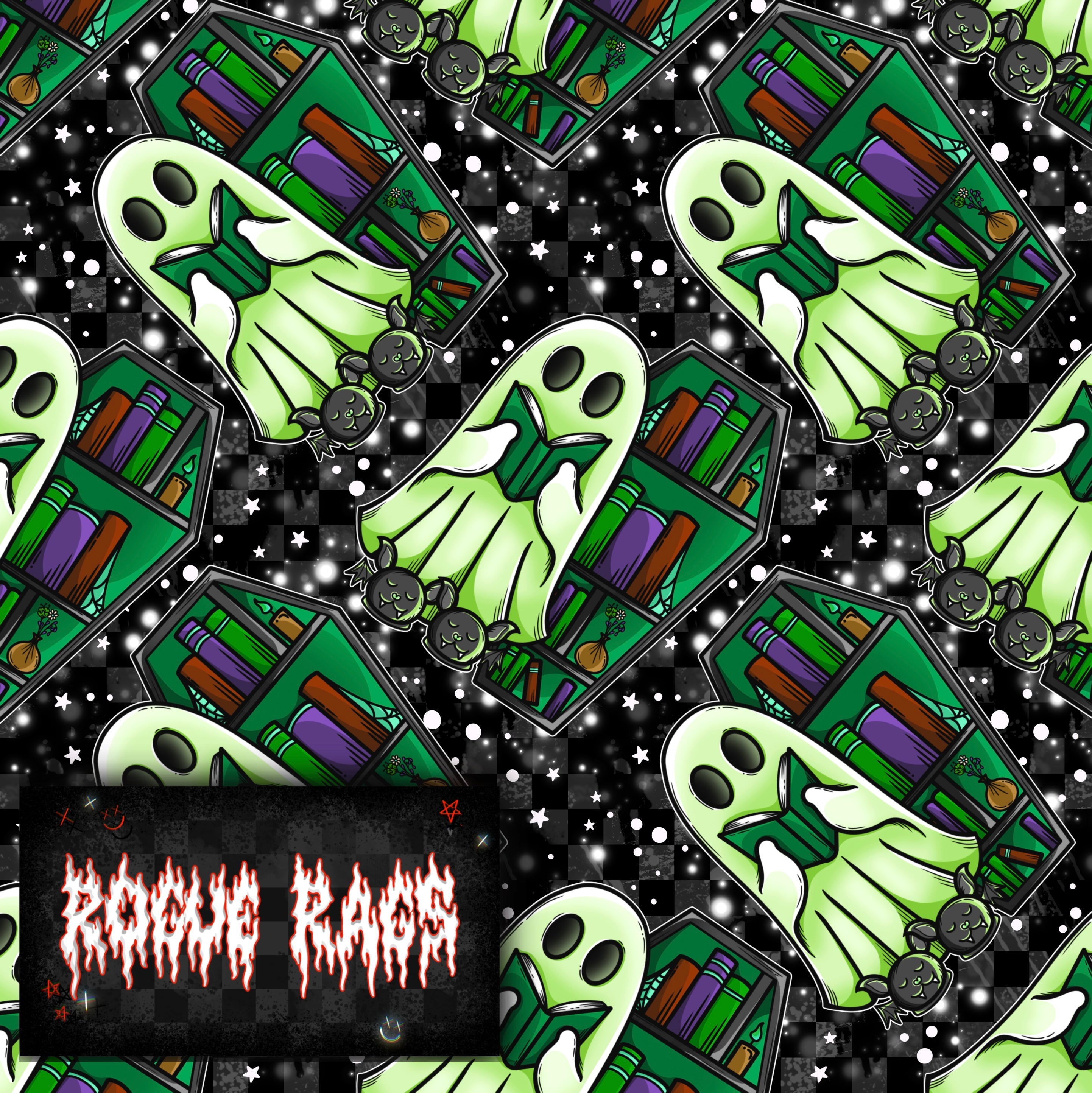 Bookish Ghostie #4 Seamless File
