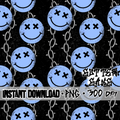 Blue Smiley Coord Seamless File