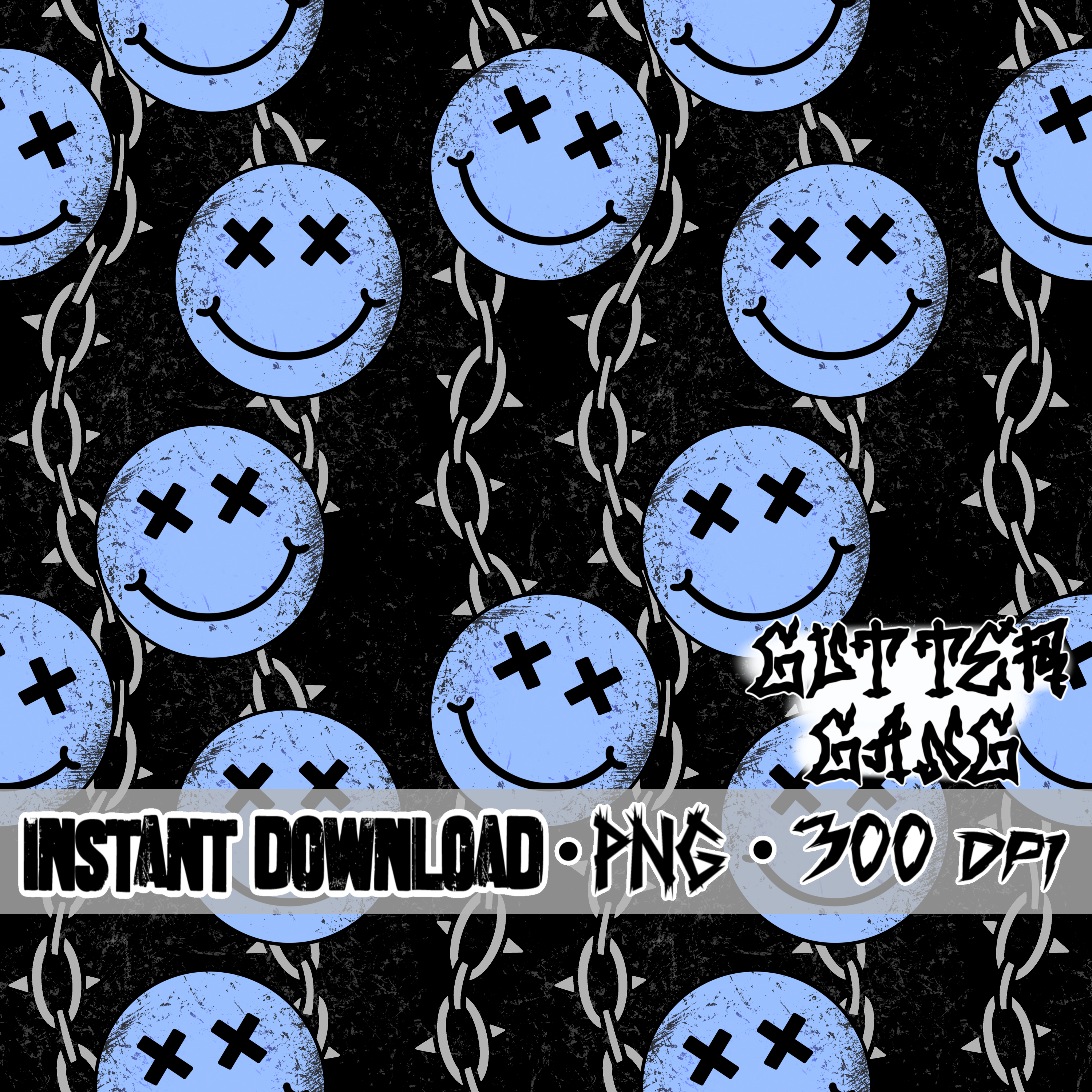 Blue Smiley Coord Seamless File