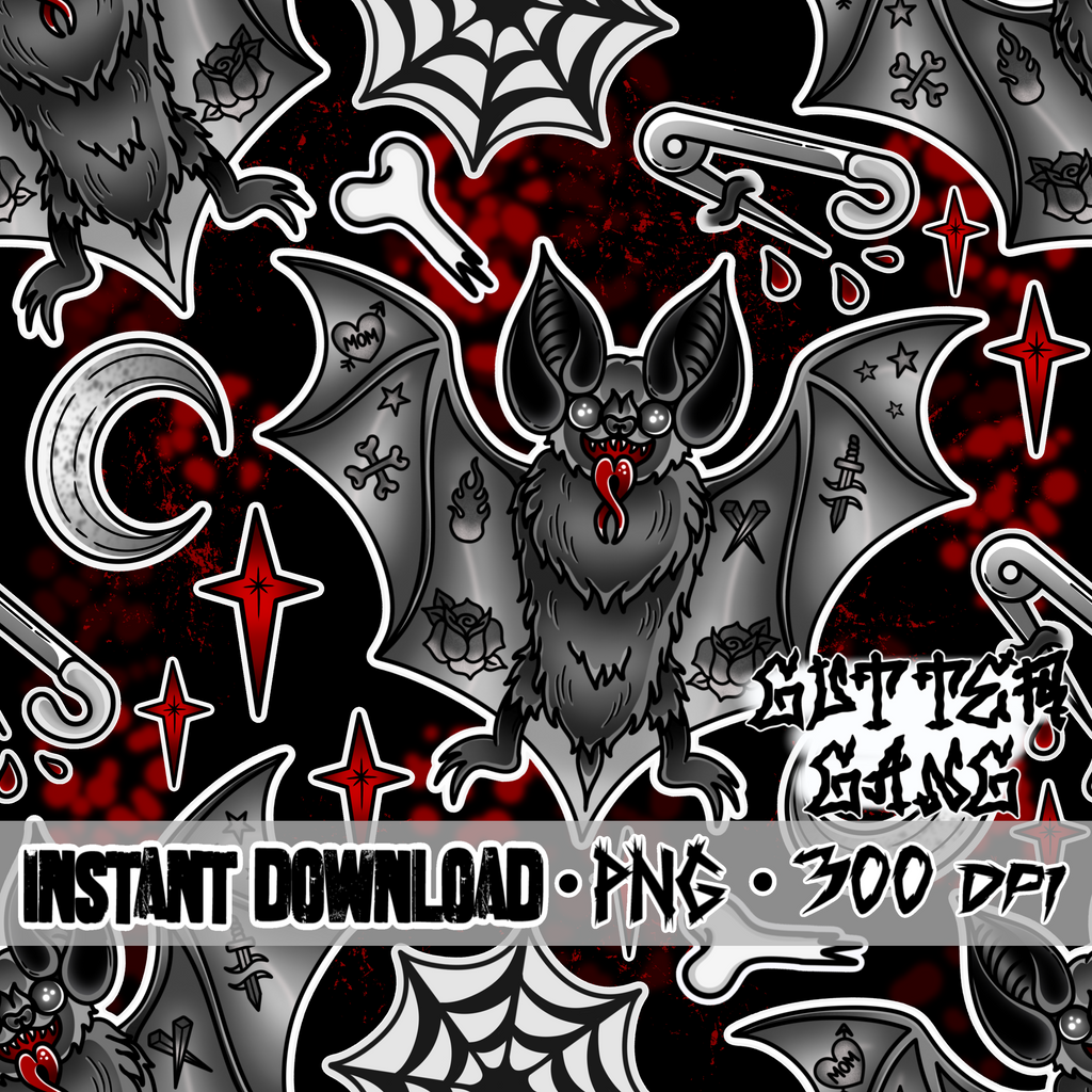 Tatted Bat Seamless File