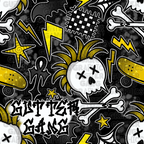 Yellow Punk Sk8 Seamless File