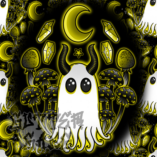 Yellow Haunted Mushies PNG