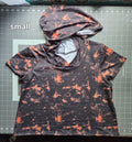 Small grunge crop top with hood