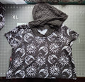 Xl grunge crop top with hood