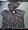 Medium grunge crop top with flaws