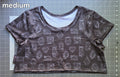 Medium extra crop grunge top