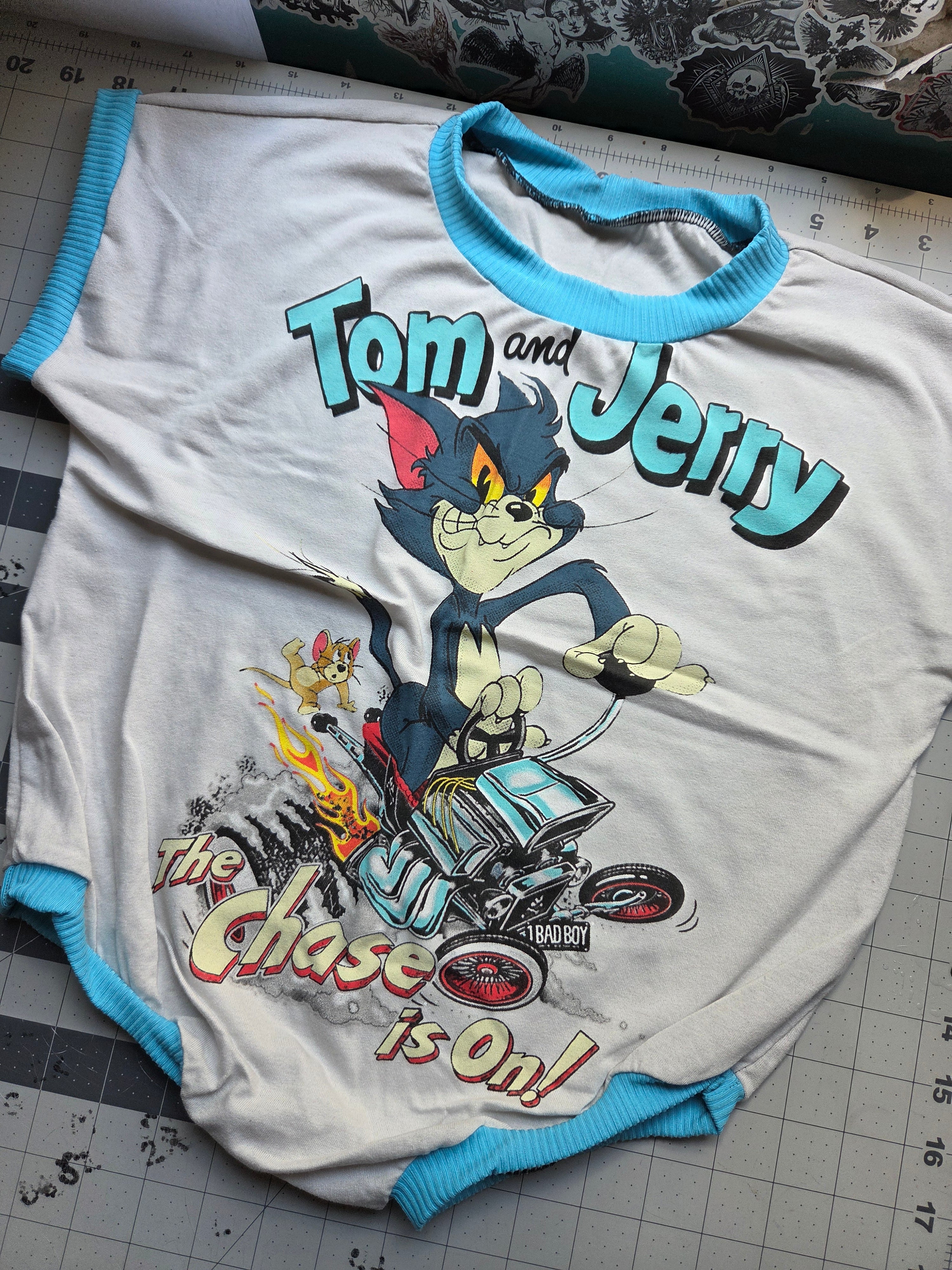 3t Cat & Mouse sweater romper