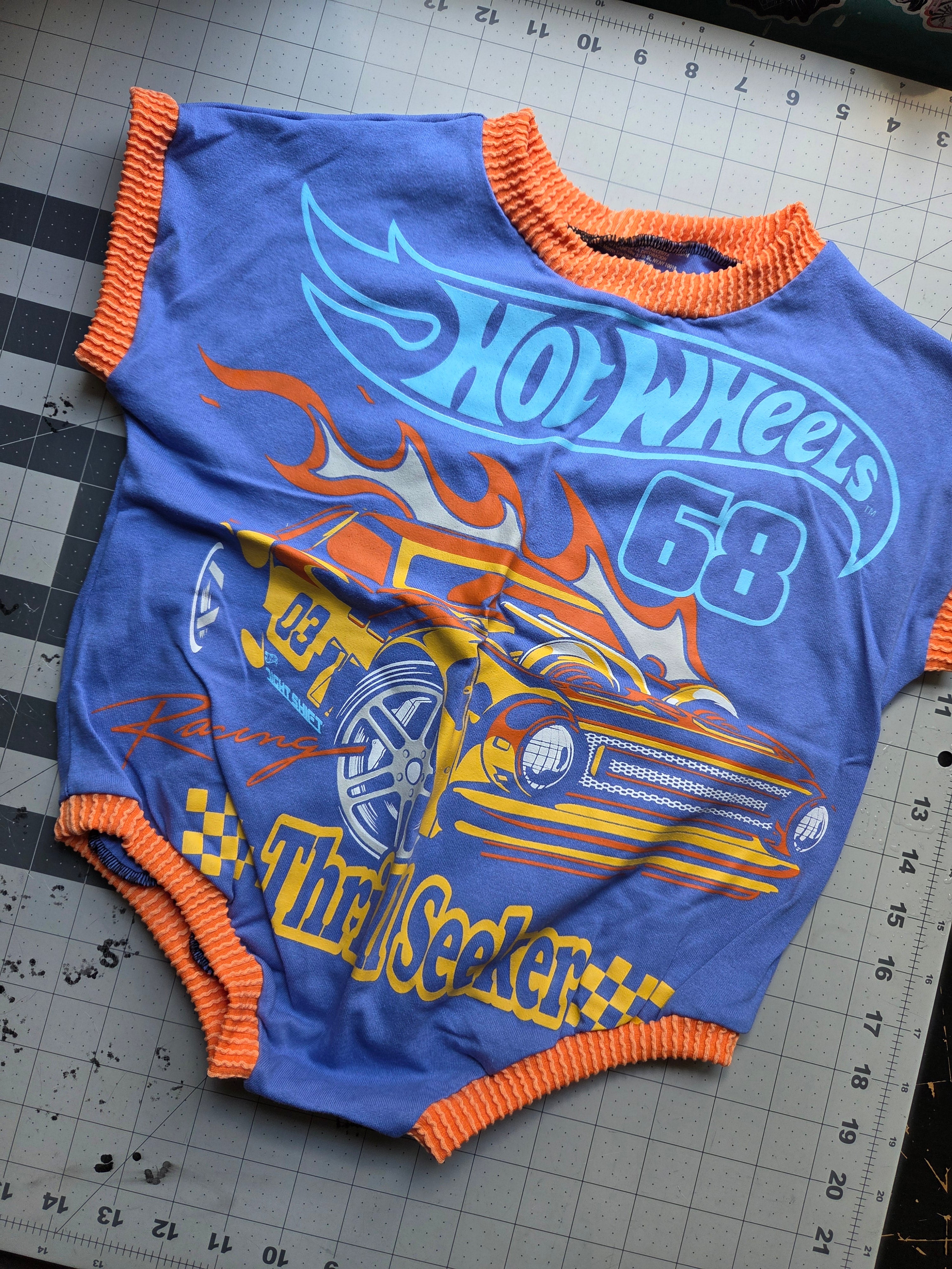 2t Racecar Short Sleeve Sweater Romper