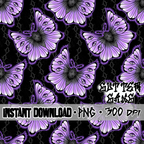 Flying Beauty lavender Seamless File