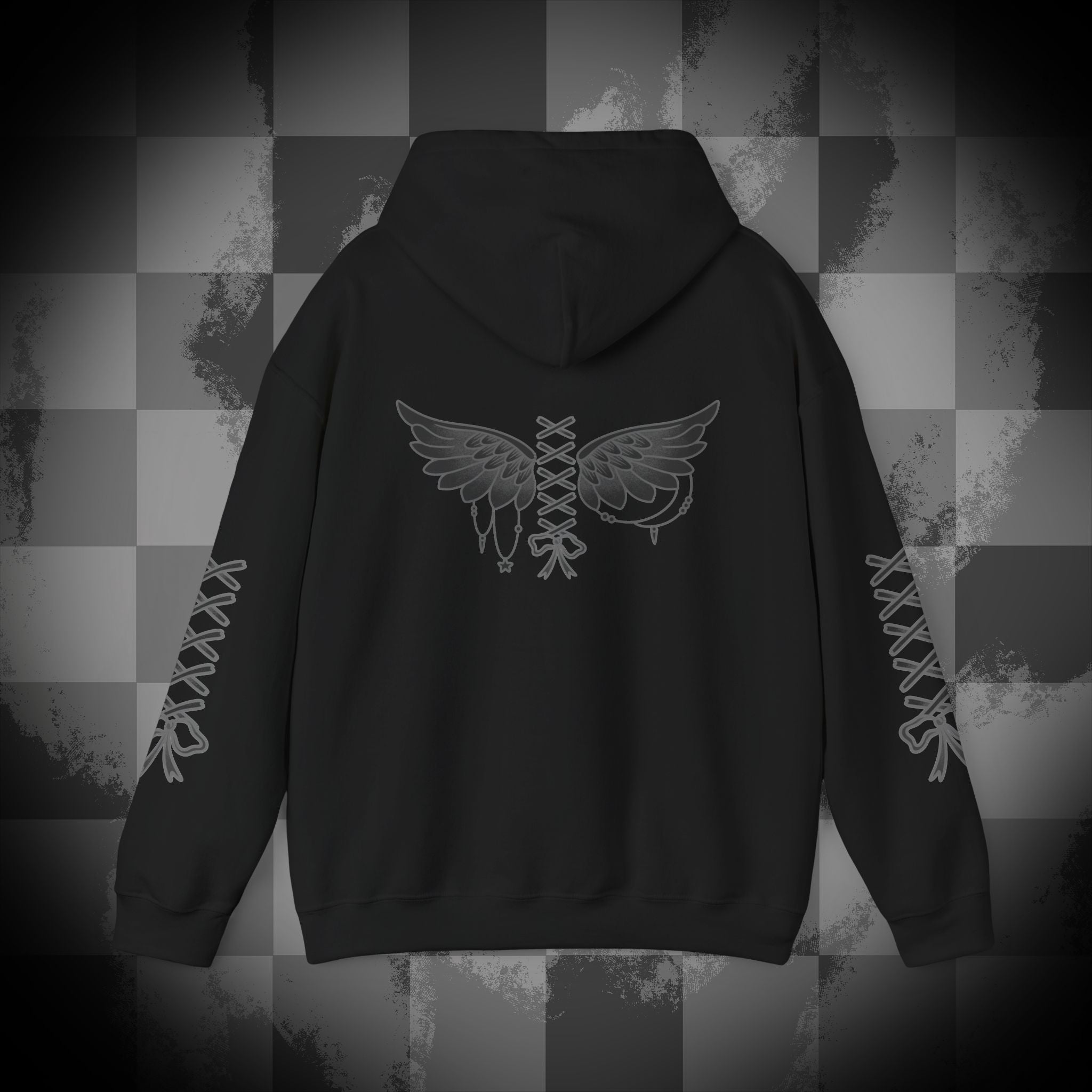 Laced up Angel Unisex Heavy Blend™ Hooded Sweatshirt