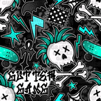 Teal Punk Sk8 Seamless File