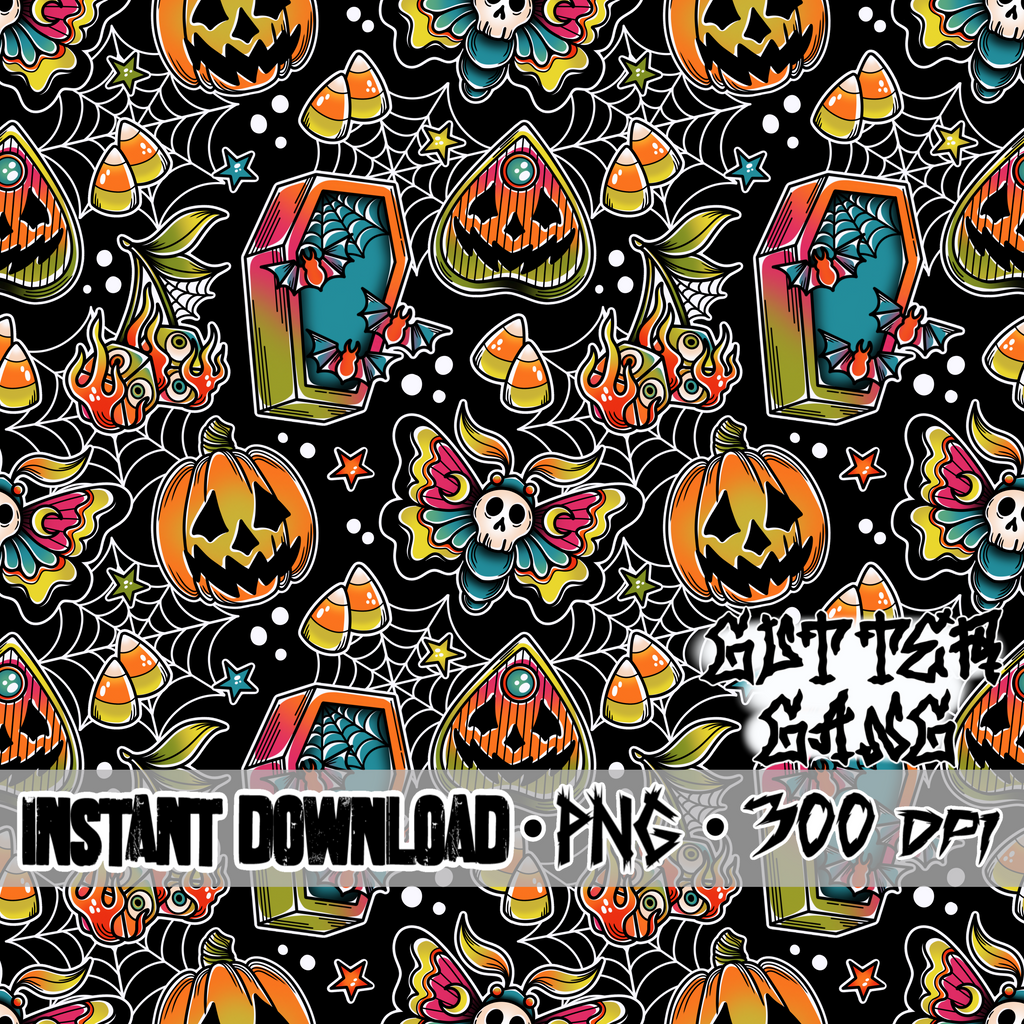Traditional Halloween Seamless File