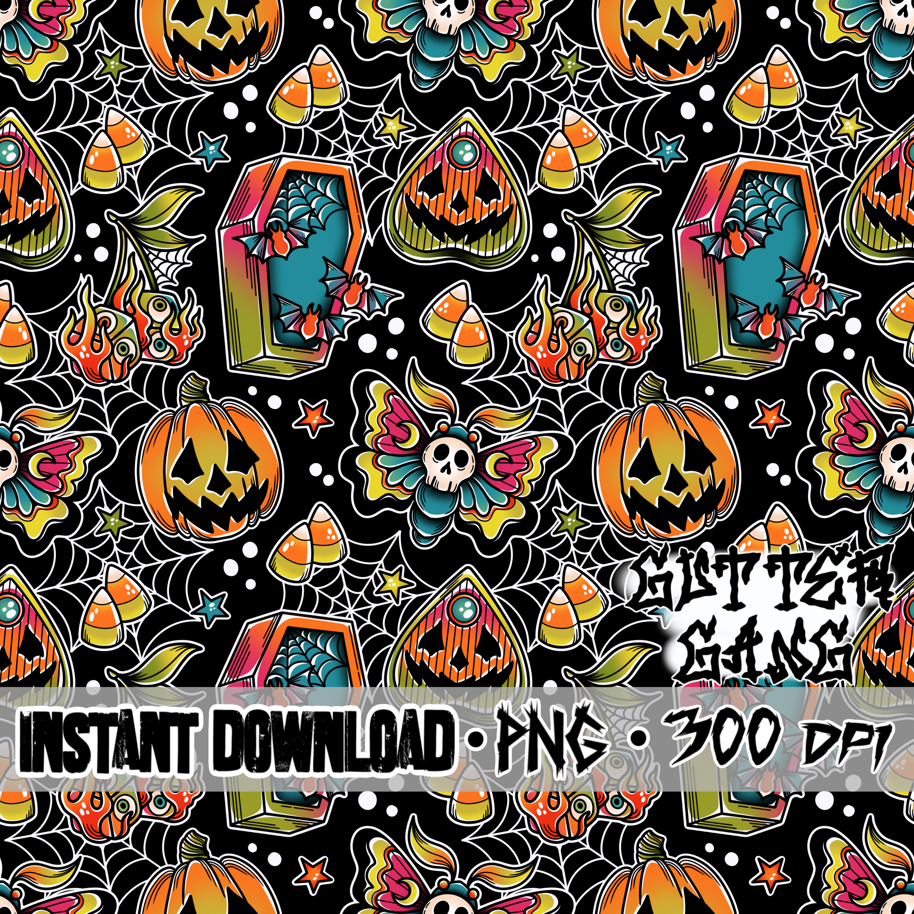Traditional Halloween Seamless File
