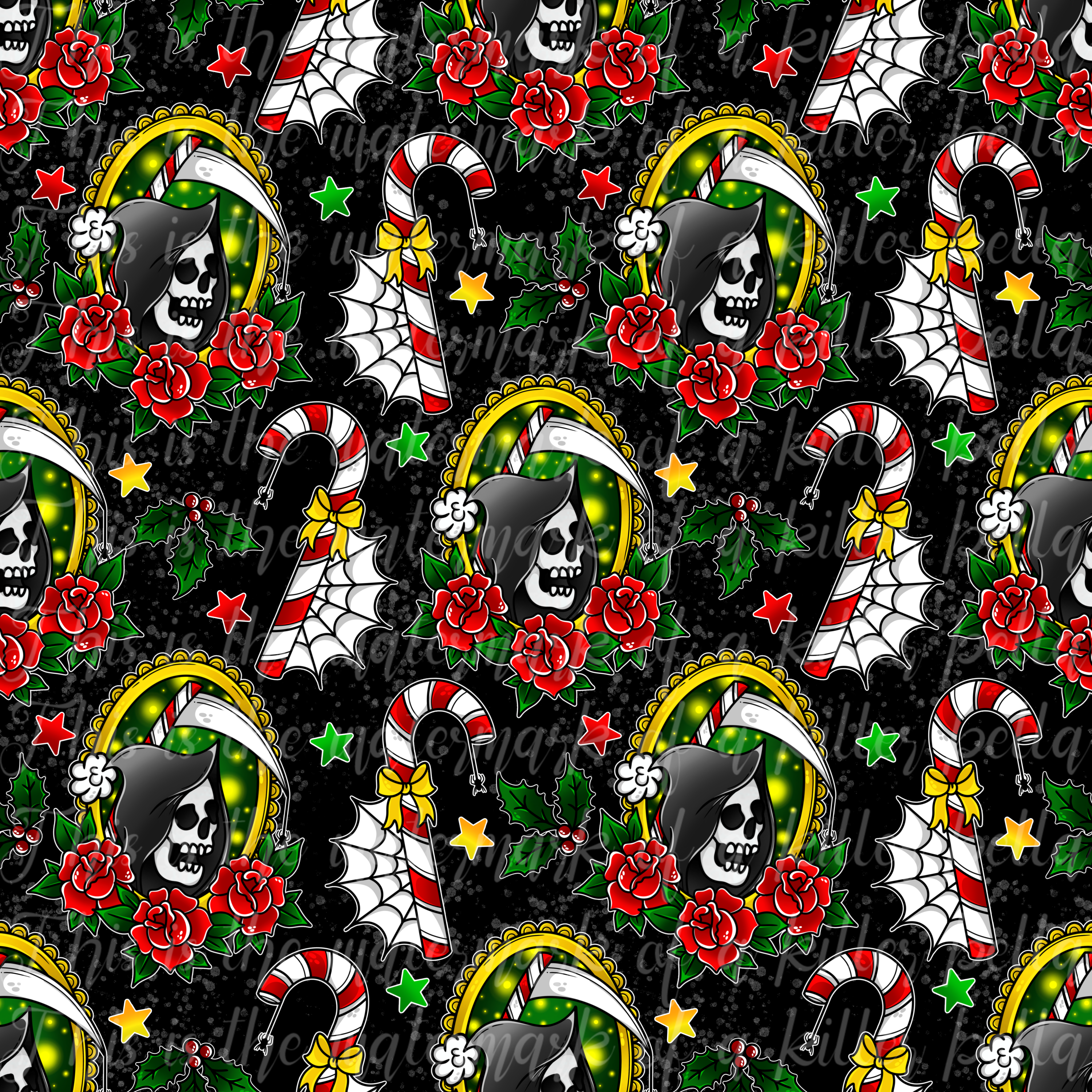 Grim Christmas Seamless File