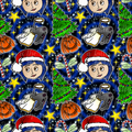 Button Eyes Christmas #1 Seamless File