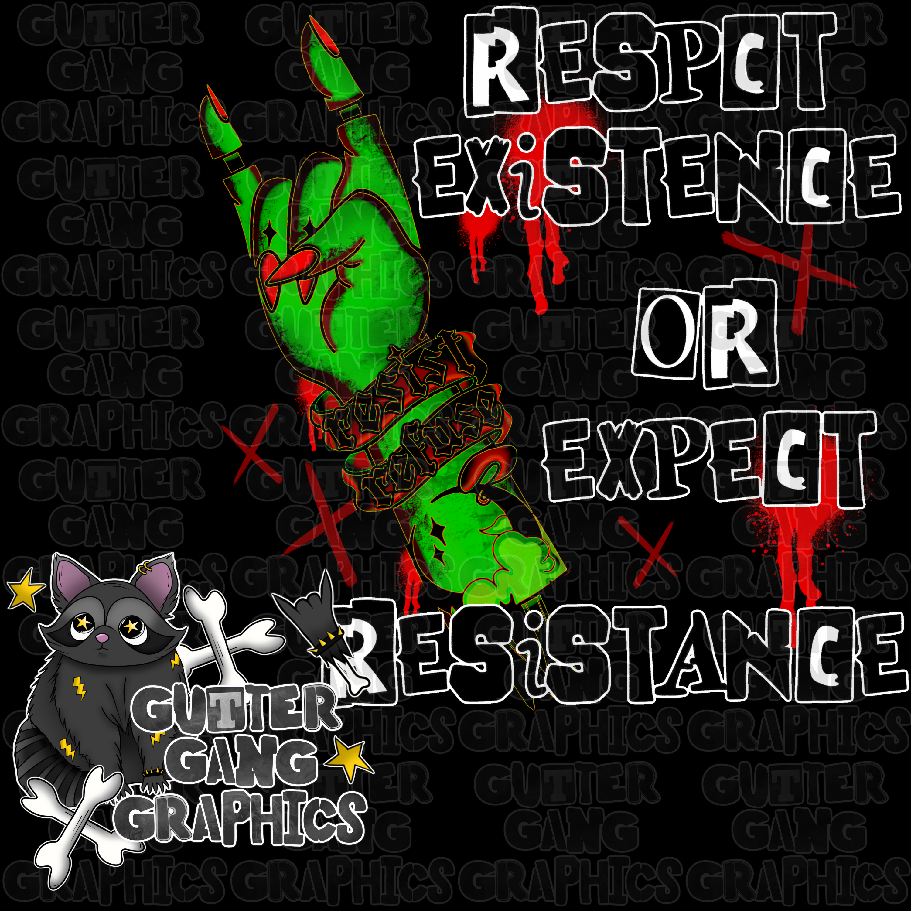 FREE Resist Refuse Seamless & PNG Pack