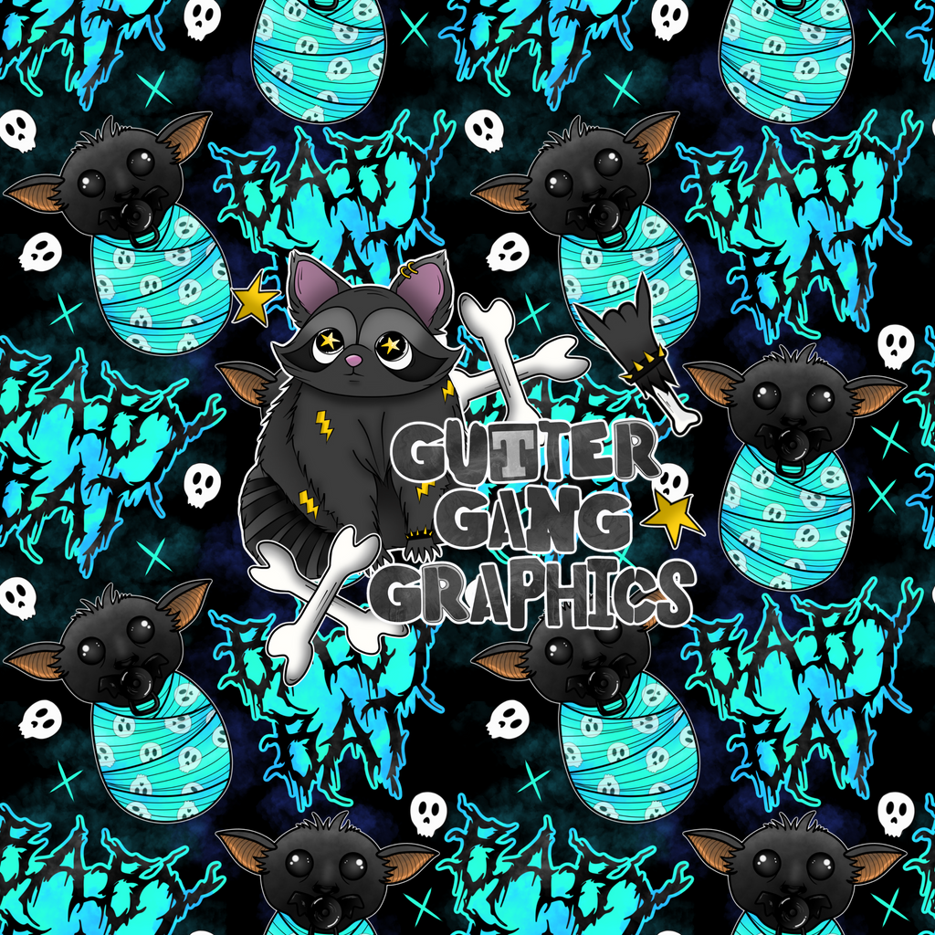 Baby Bat Blue Colorway Seamless File