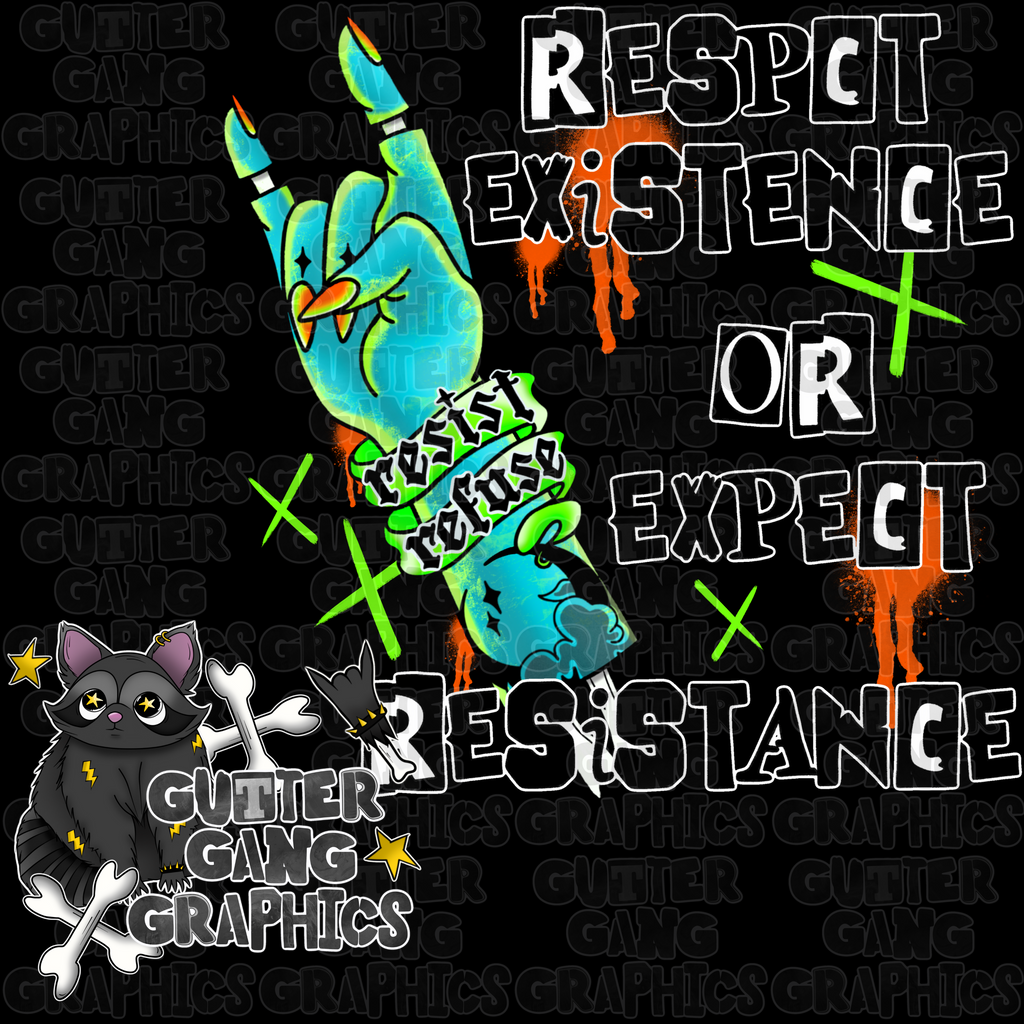 FREE Resist Refuse Seamless & PNG Pack
