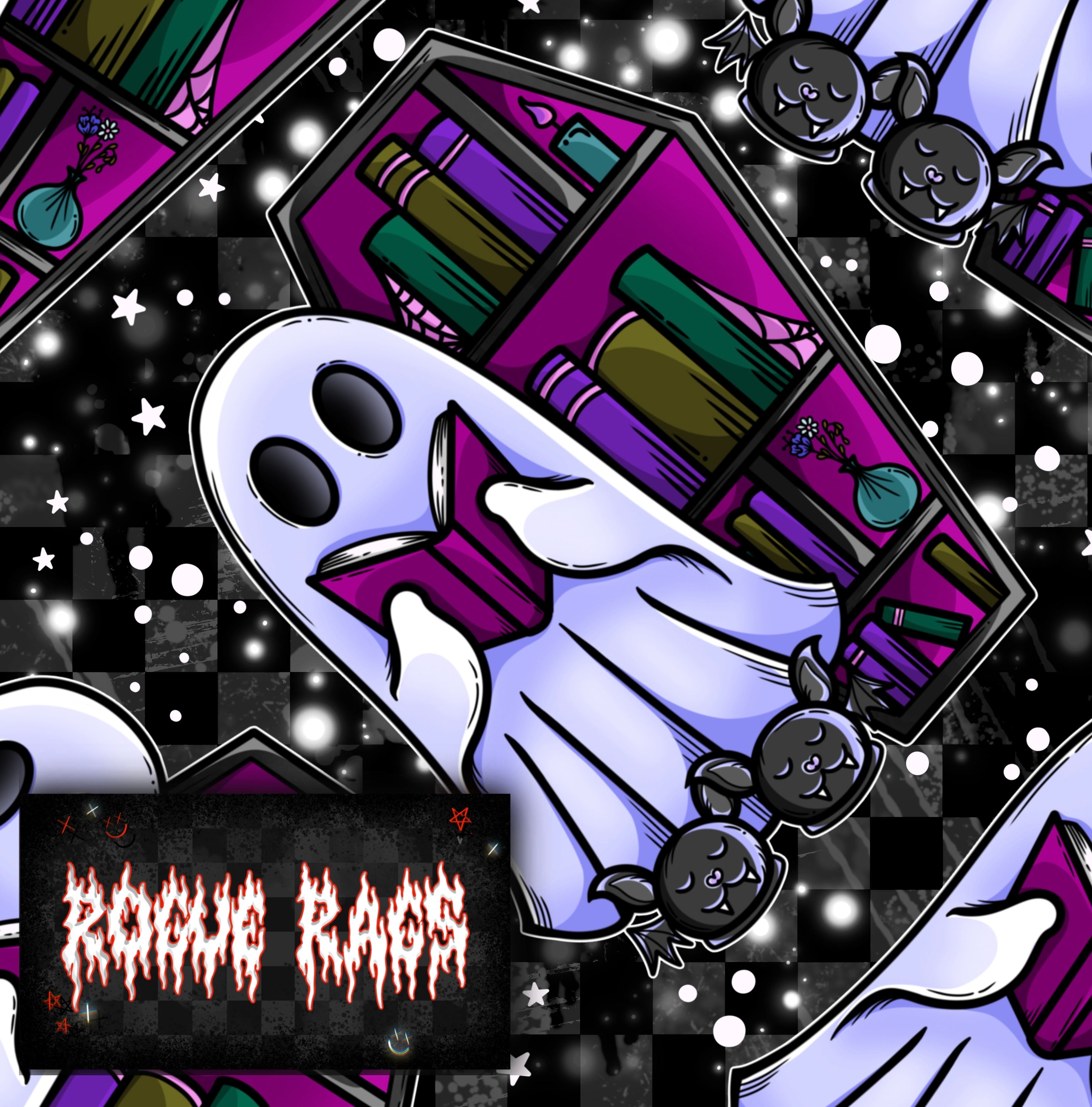 Bookish Ghostie #3 Seamless File