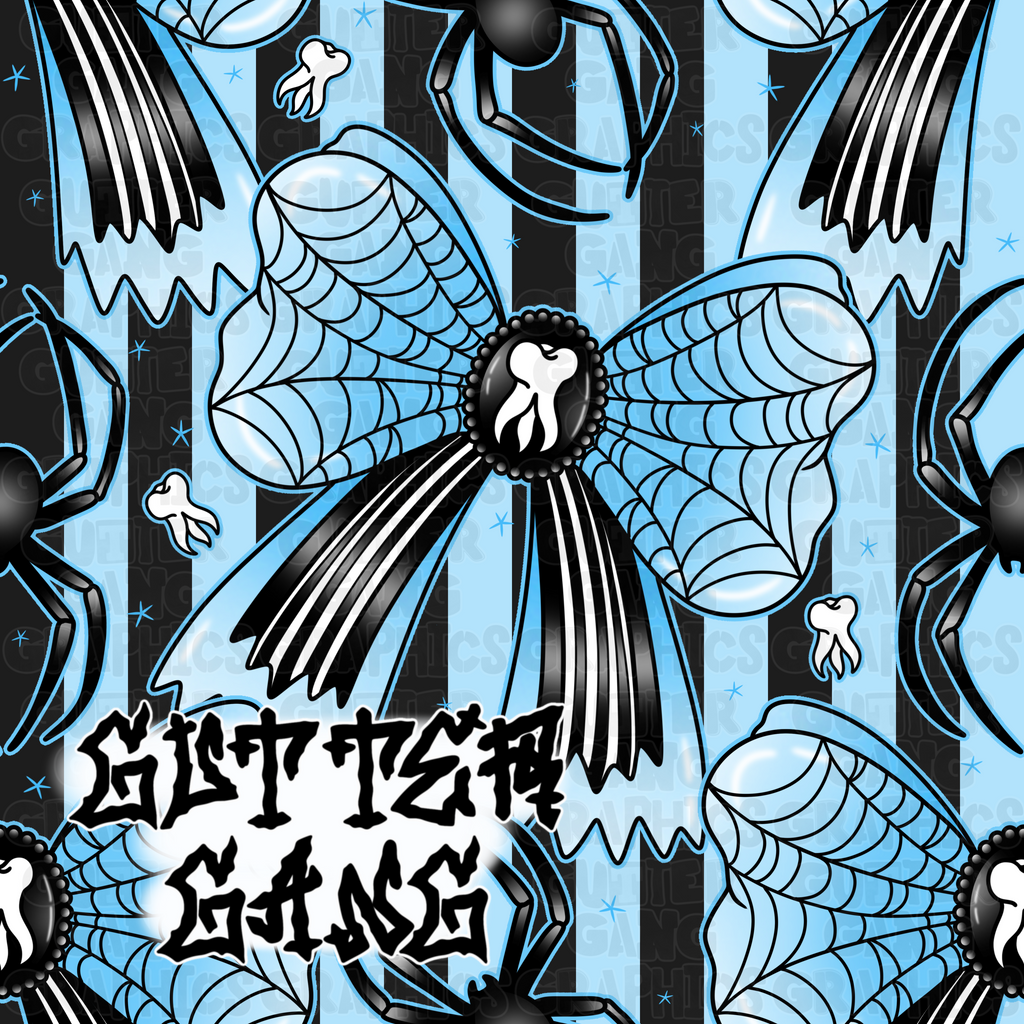 Creepy Coquette Blue #3 Seamless File