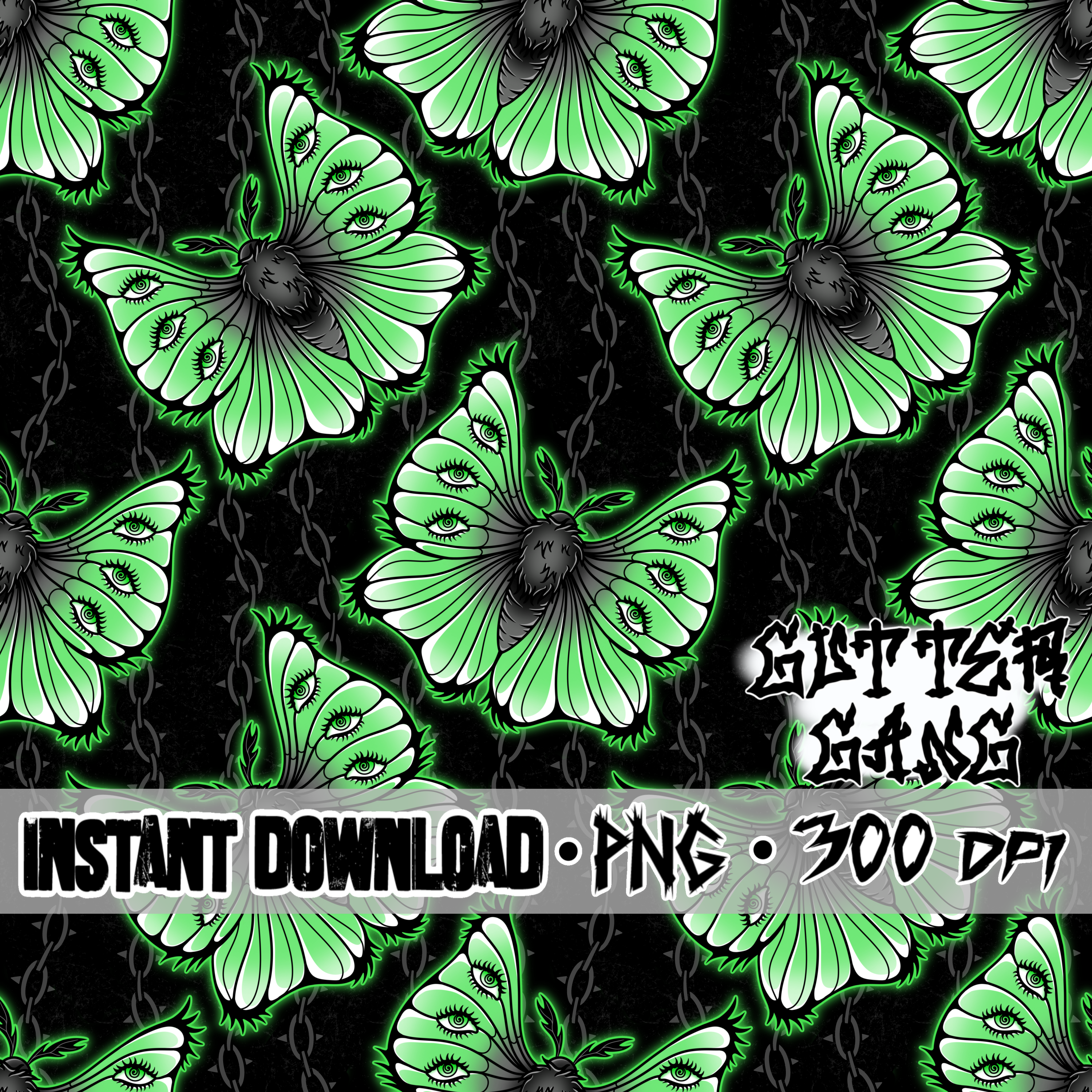 Flying Beauty lime Seamless File