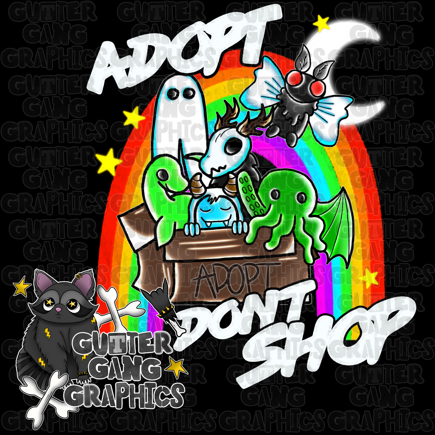 Adopt Don’t Shop Seamless & PNG Pack