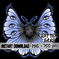 Flying Beauty periwinkle PNG