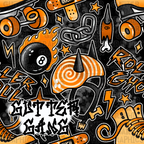 Orange Roller Ghoul Seamless File