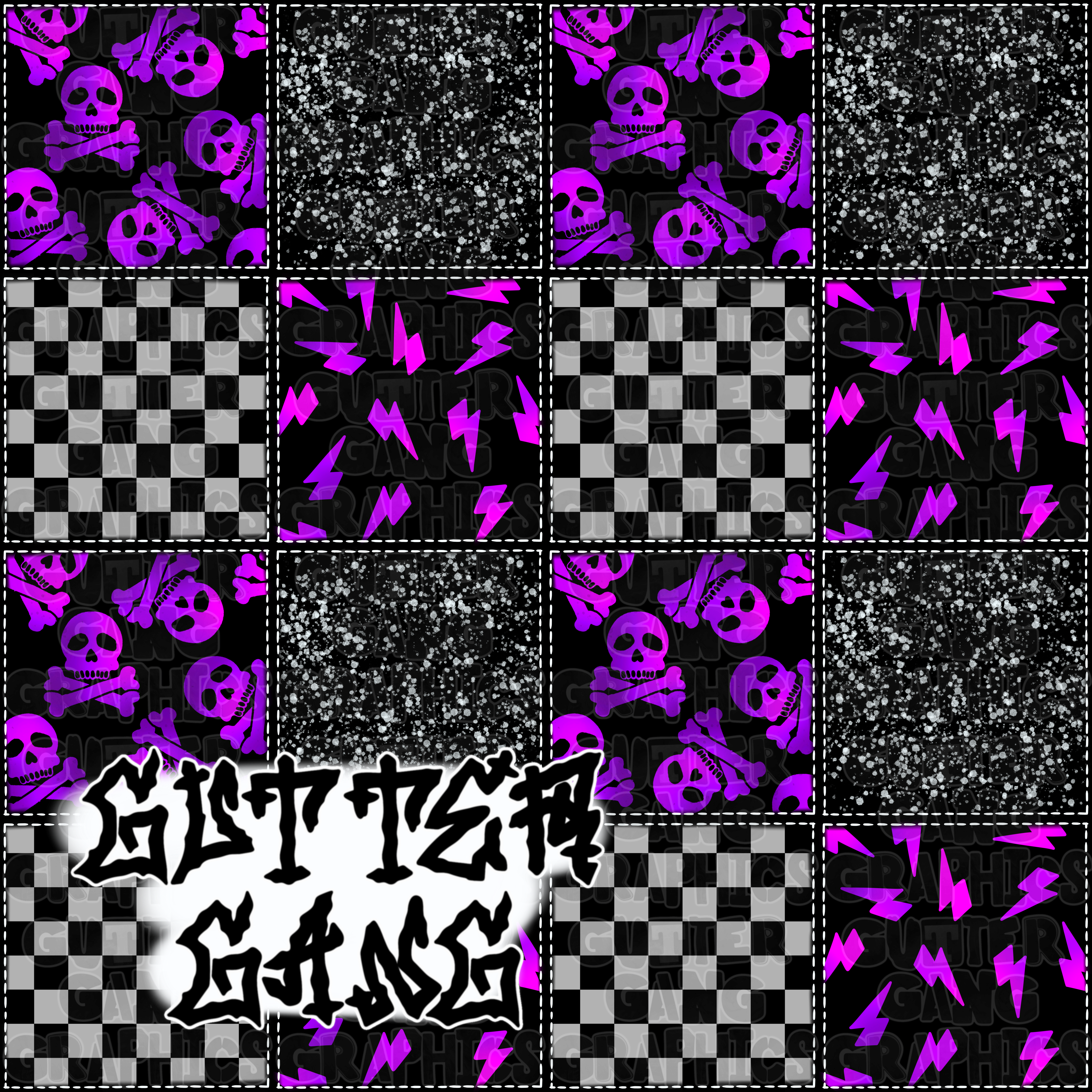 Purple Grunge Patchwork Seamless File