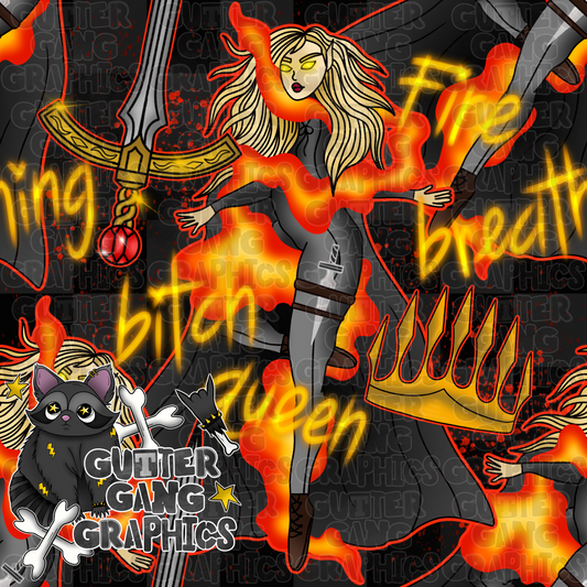 Fire Breathing B Queen Seamless File