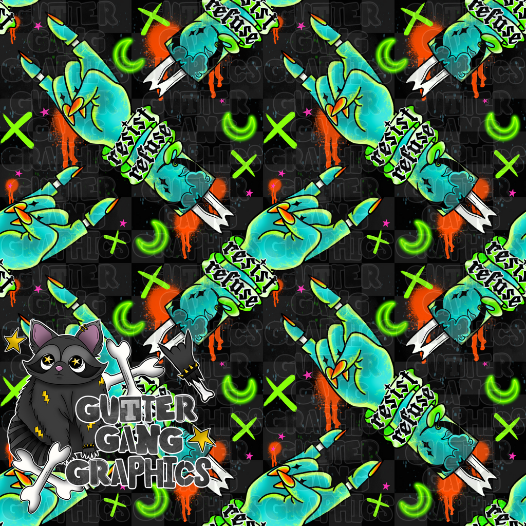 FREE Resist Refuse Seamless & PNG Pack