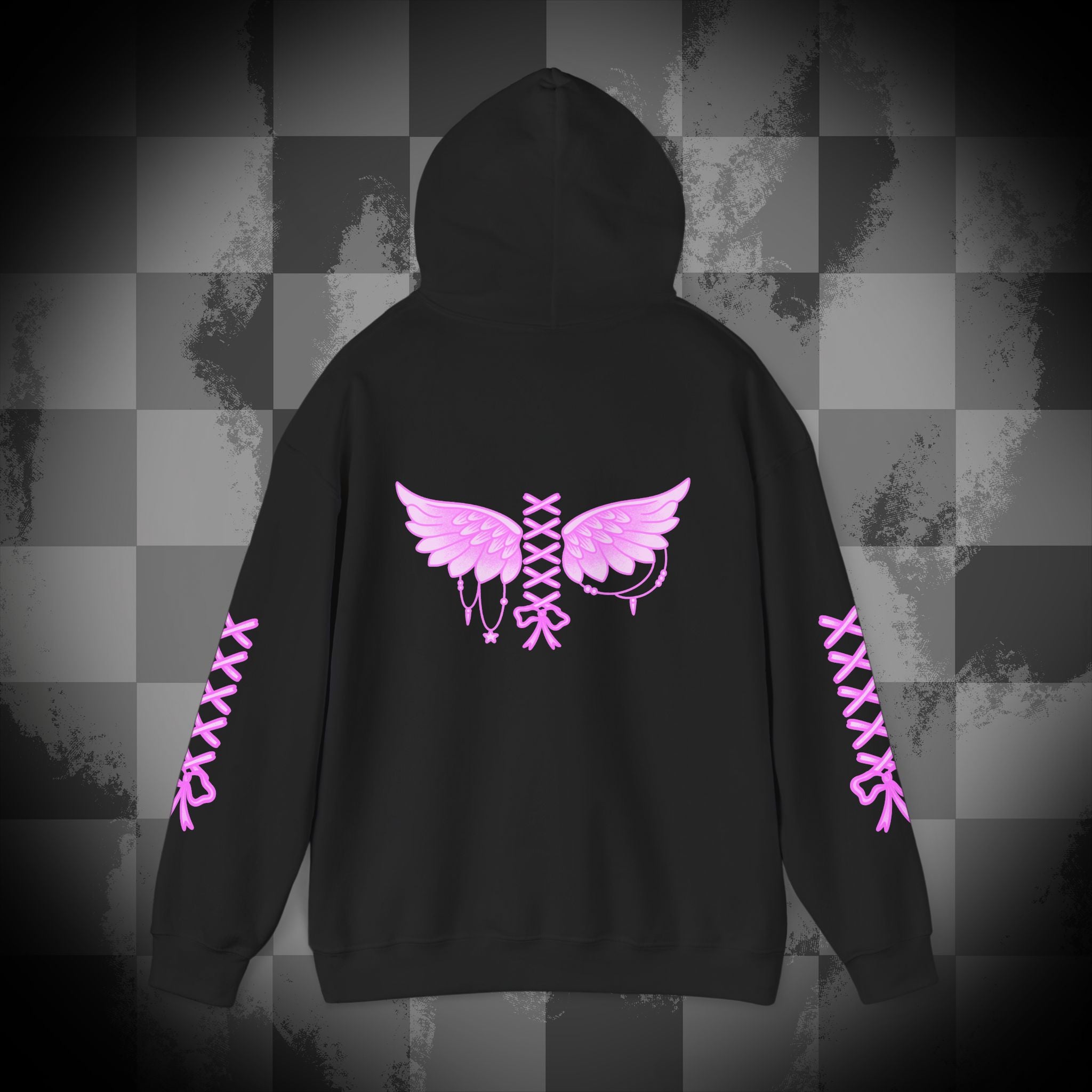 Laced up angel Unisex Heavy Blend™ Hooded Sweatshirt