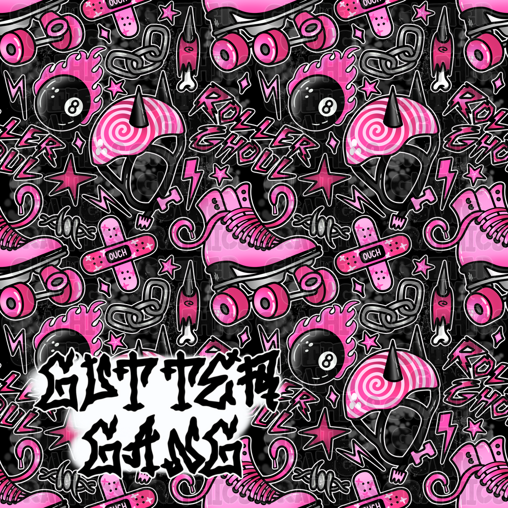 Pink Roller Ghoul Seamless File