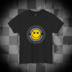 Just a mom trying not to raise assholes Unisex Heavy Cotton Tee